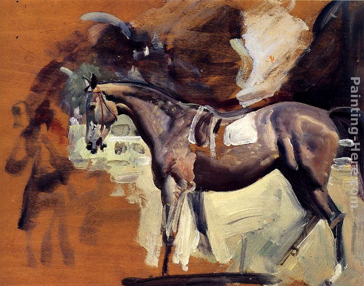 A Study Of Mahmoud, The 1936 Derby Winner painting - Sir Alfred James Munnings A Study Of Mahmoud, The 1936 Derby Winner art painting